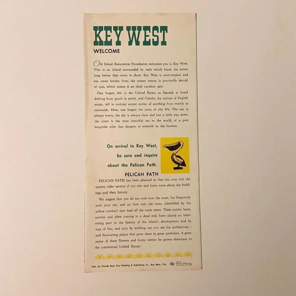 Vintage Old World of  Key West Spanish Lace House Brochure Pamphlet Souvenir - Picture 2 of 7